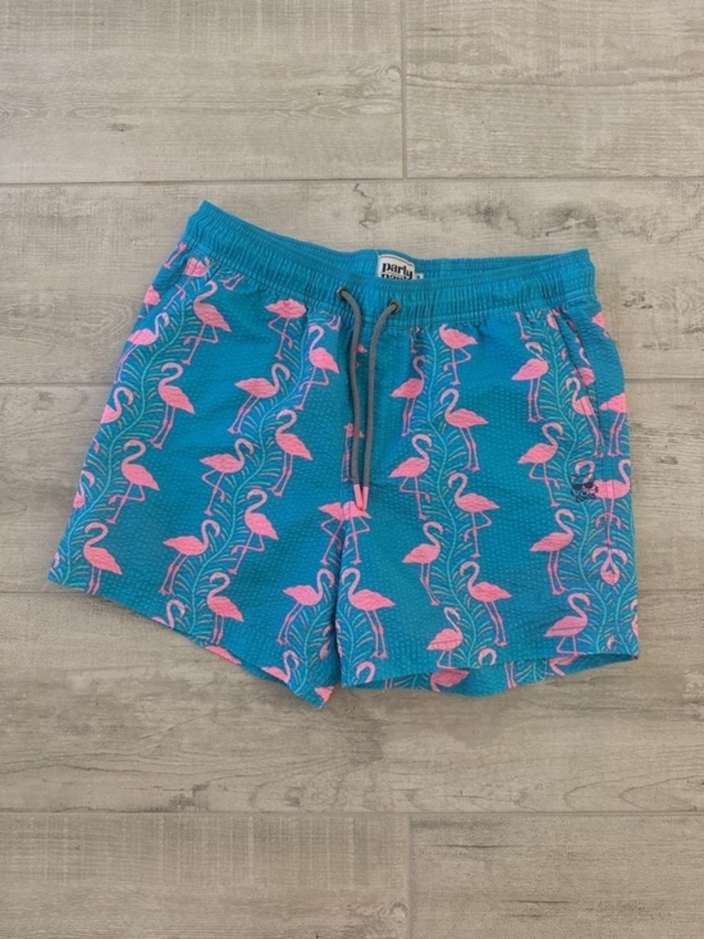Party Pants Flamingo Print Swim Shorts